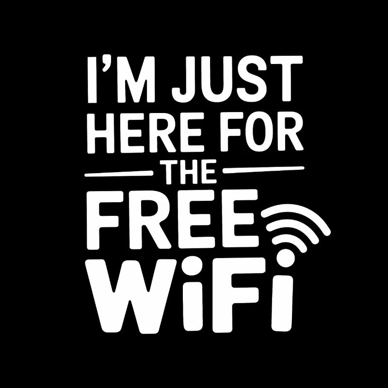 Lustiges WLAN-Statement für Technikfans