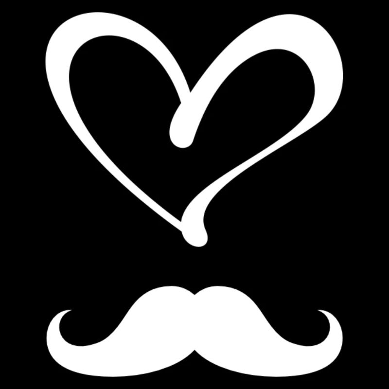 Liebe Schnurrbart Gentleman Hipster