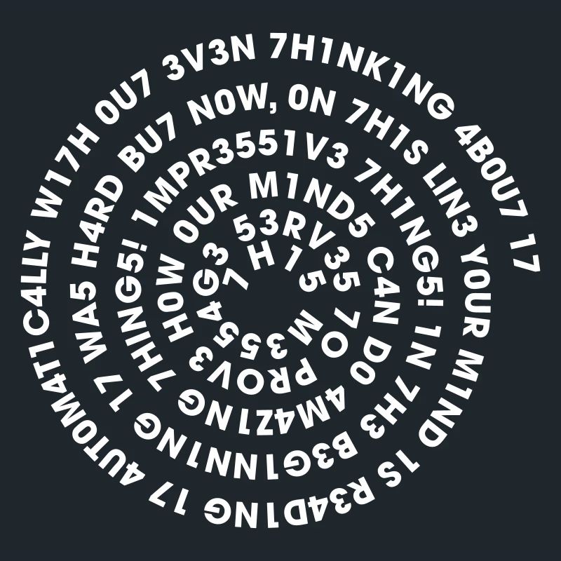 Spirale Leetspeak – Nerd Code 1337 Geek Design
