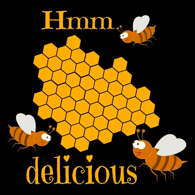 Bienen mit Honigwabe