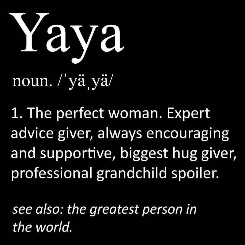 Yaya Définition du nom : Aide de maison philippine