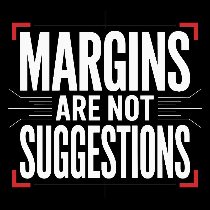 Les marges du designer d’impression sont des designers experts en impression