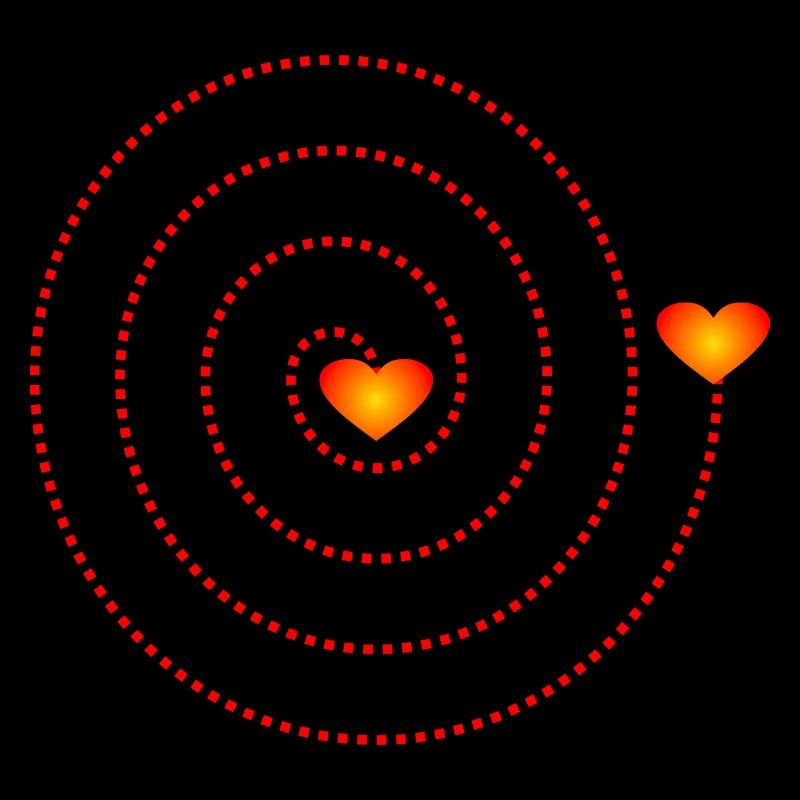 Spirale coeurs - Herzmenschen