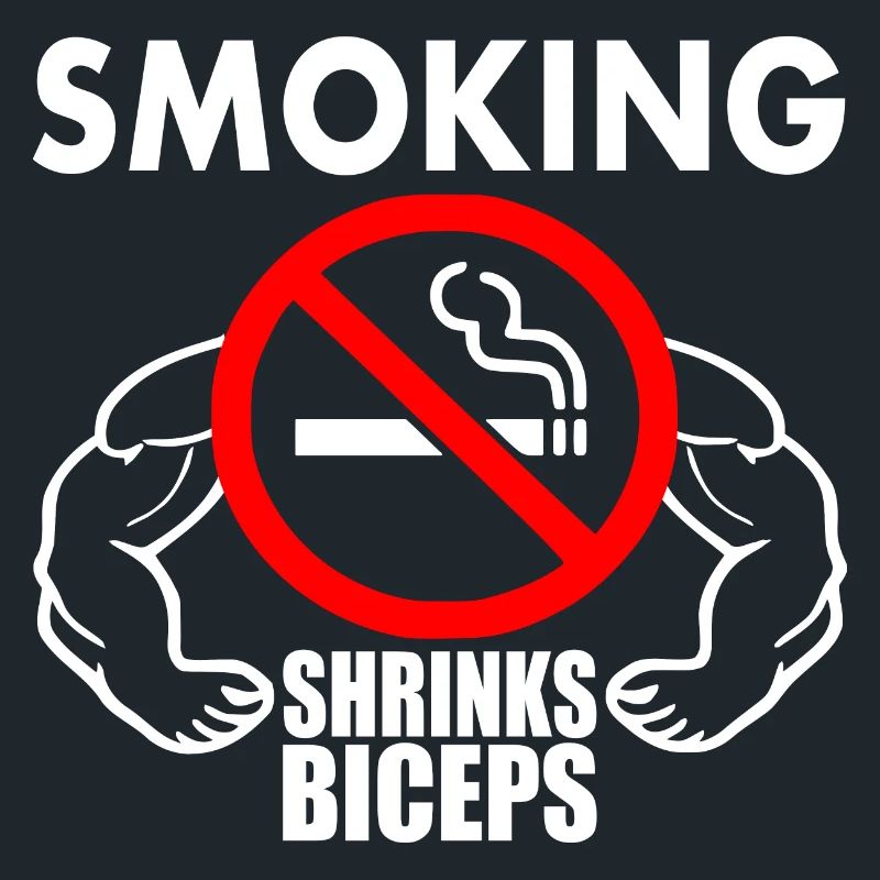 Smoking shrinks the biceps