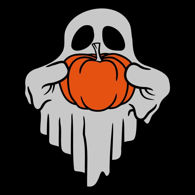 Pumpkin Ghost Halloween Comic