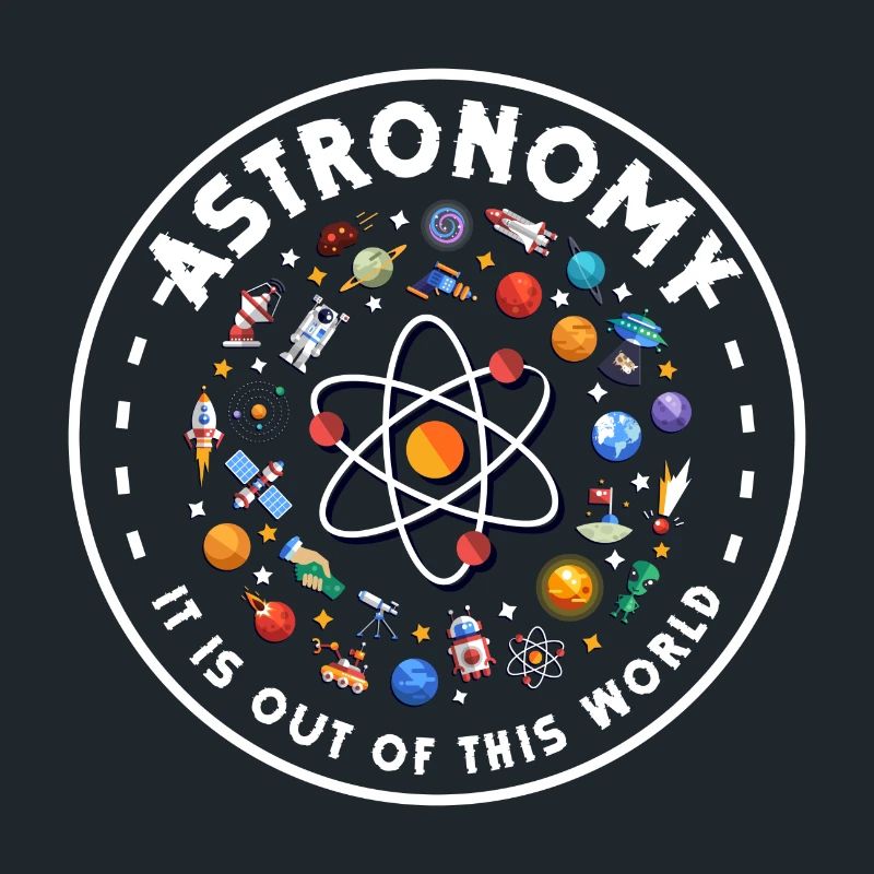 Stars outer space moon rocket