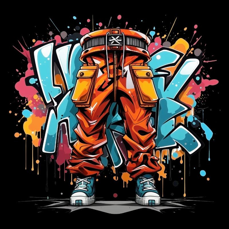 Urban Art Vibes - Design de graffiti abstrait