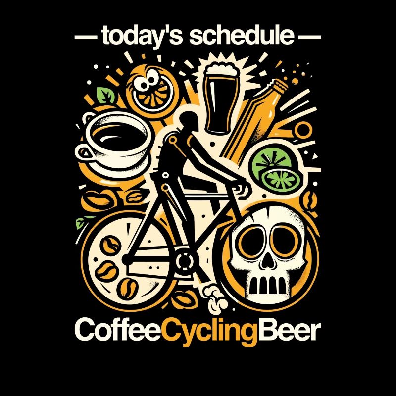 Au programme d’aujourd’hui - café, vélo et bière