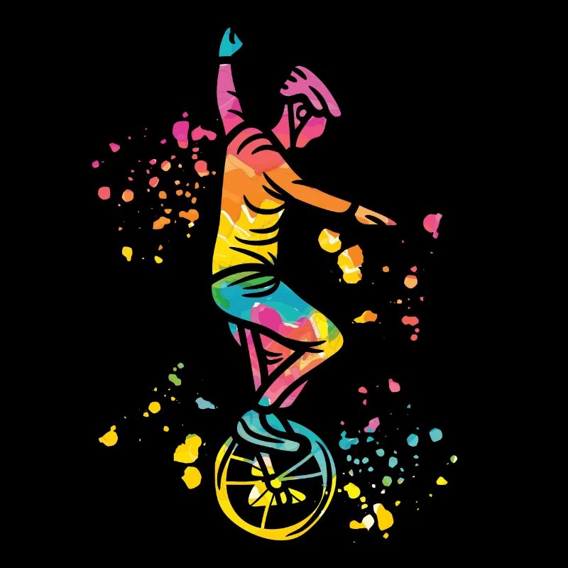 Einradfahrer Einradfahren Einrad