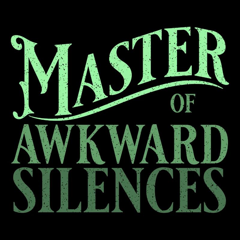 Maître des silences gênants en vert