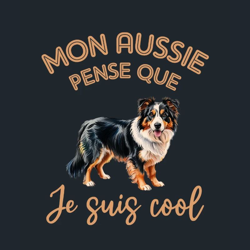 Mon berger australien aussie pense que jsuis cool