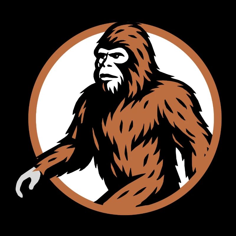 Bigfoot mysterious cryptid creature art