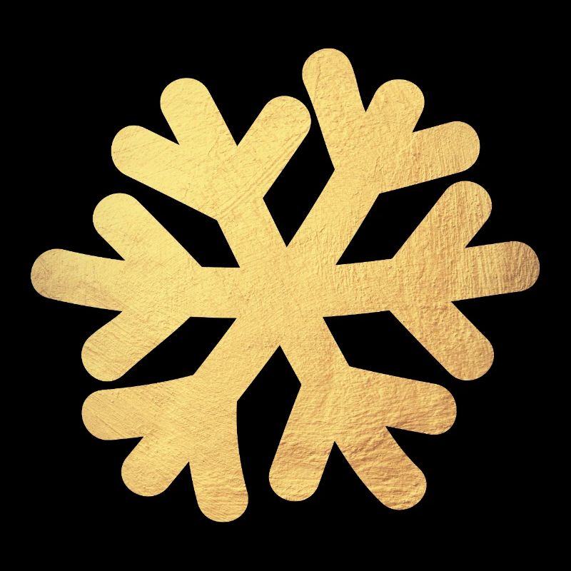 Décoration de Noël Or Flake de Neige Hiver