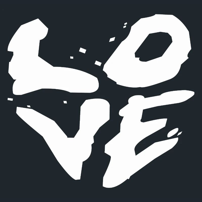 Love Statement Typography Illustration