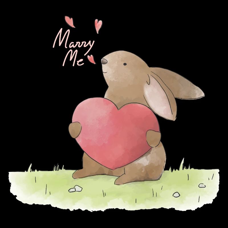 Heiratsantrag Illustration Marry Me Proposal