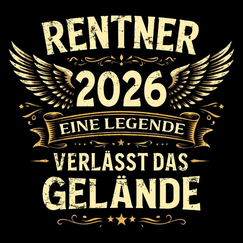 Rente Geschenk Mann Rentner Ruhestand 2026 Lustig
