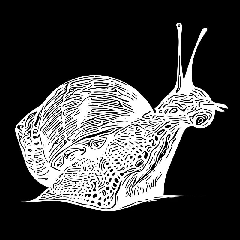 Escargot réaliste vintage