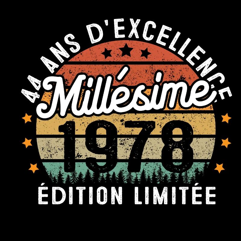 Cadeau d'anniversaire 44 Ans Millésime 1978