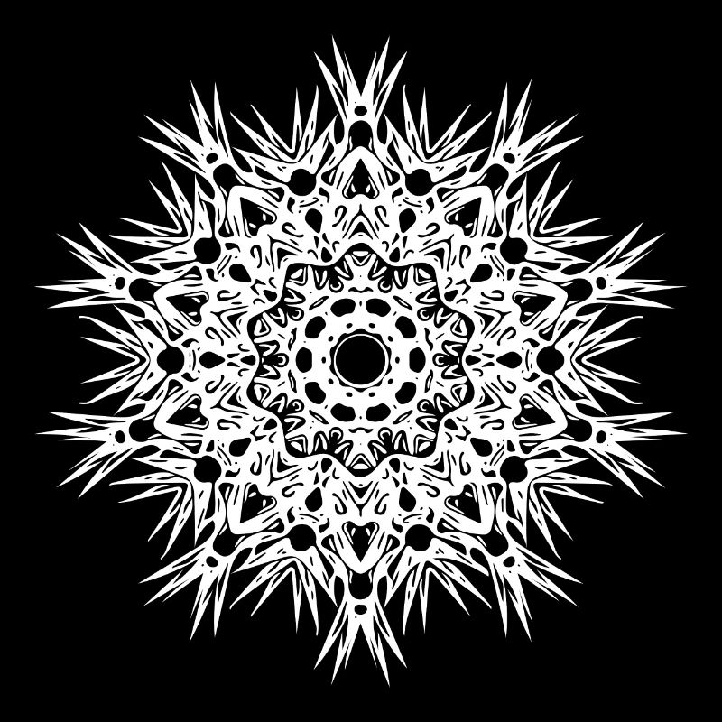 Geometrische Linien Mandala Form