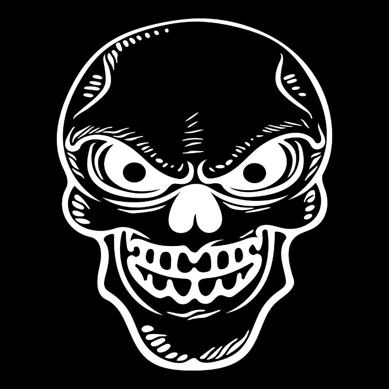 Totenkopf Knochen Halloween Schädel