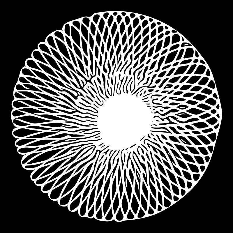 Illusion de ligne circulaire optique optique géométrique 3D