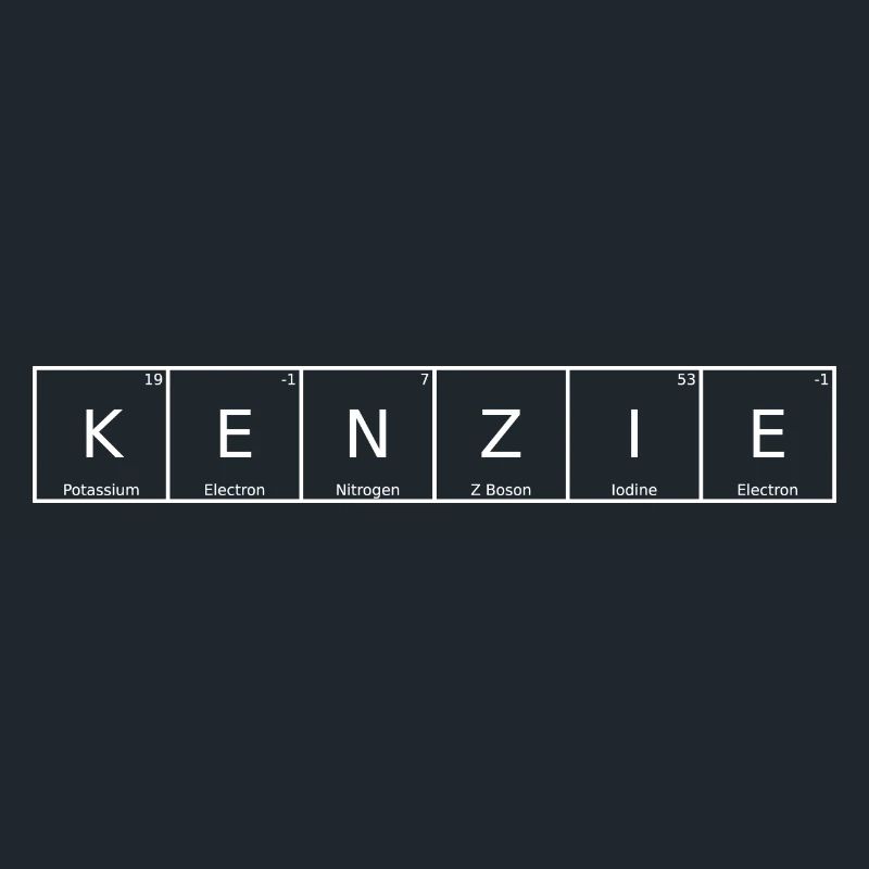 Kenzie Surname First Name Chemistry Periodic Table Elements