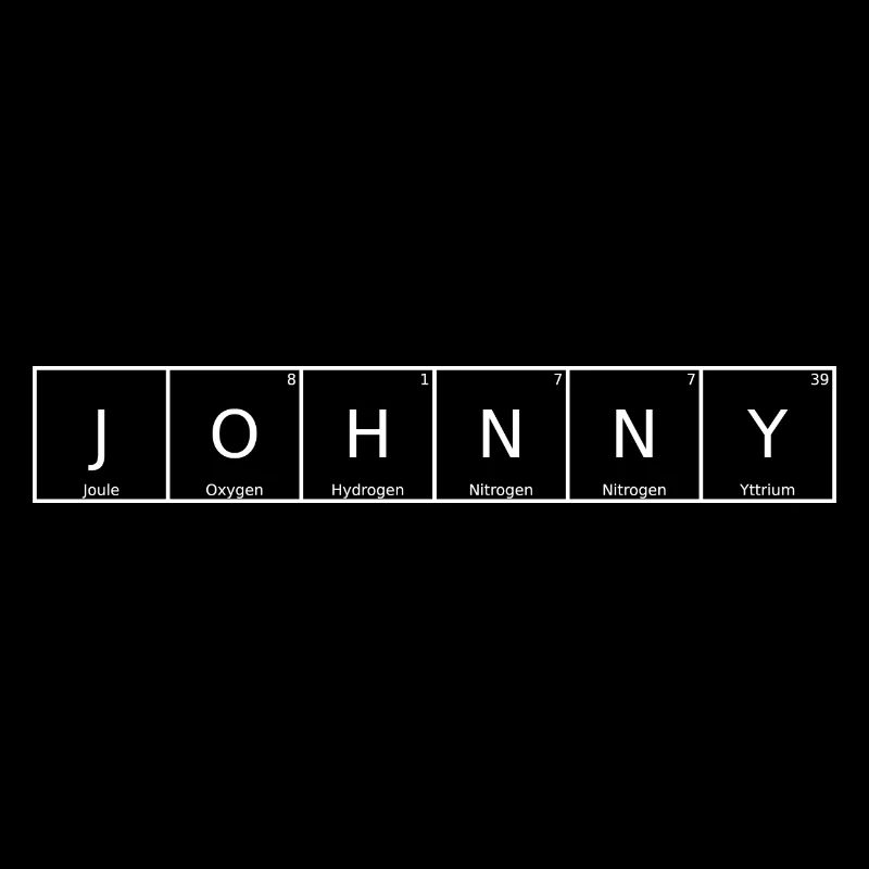 Johnny Nom Prénom Chimie Tableau périodique Éléments