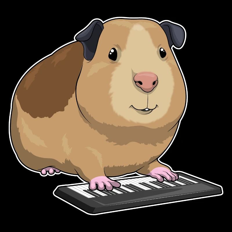 Hamster Musician Keyboard Music