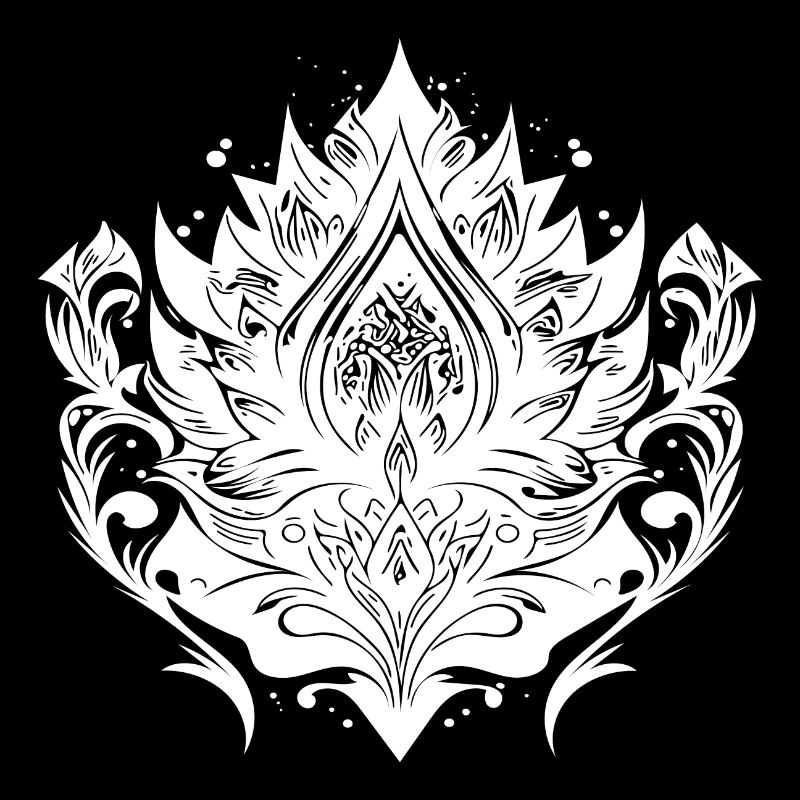 Vintage Lotus fleur nénuphar Tattoo Hobby