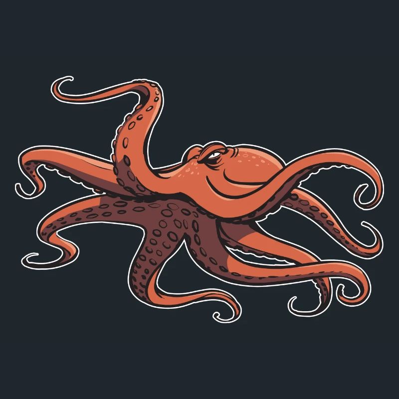I like octopus - eight tentacles - squid