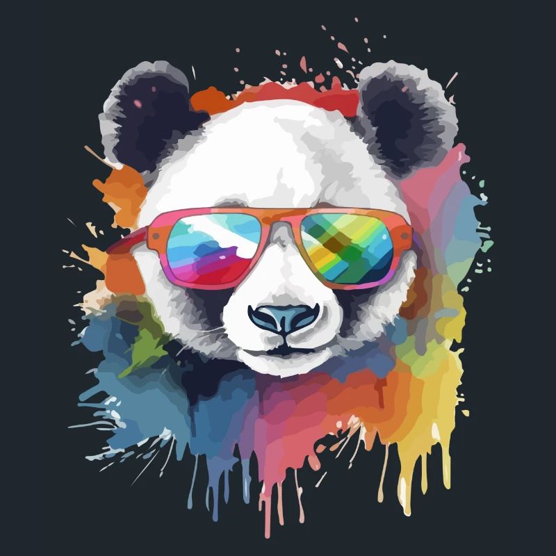 Ikko der Panda mit Brille