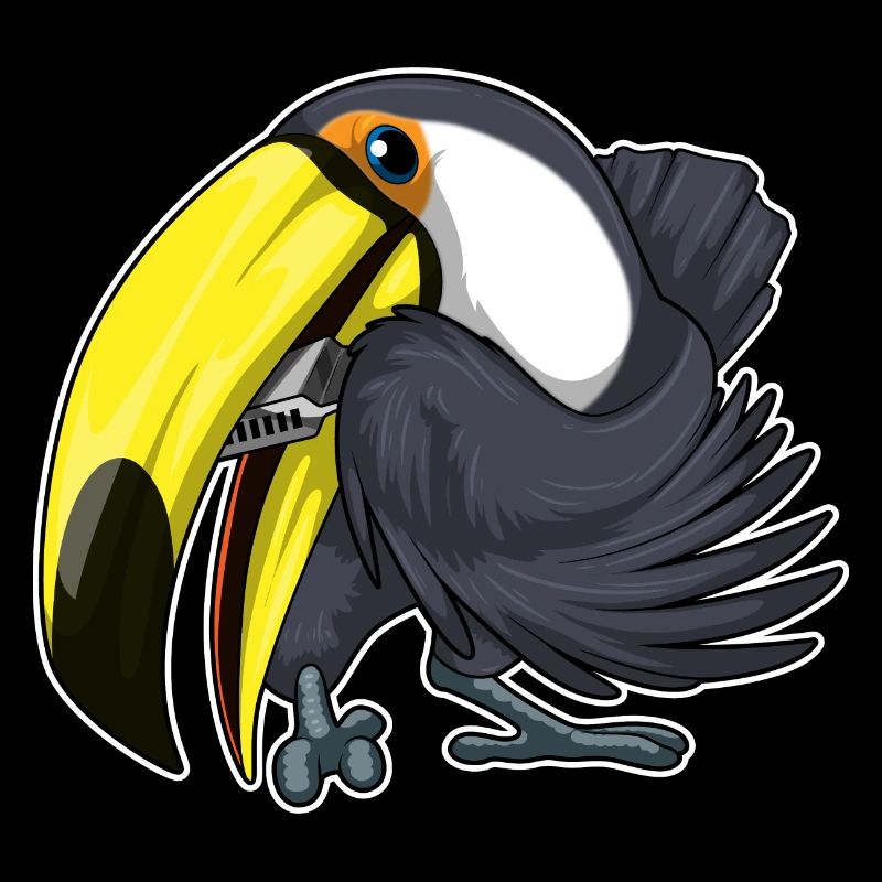 Toucan Musician Harmonica Music