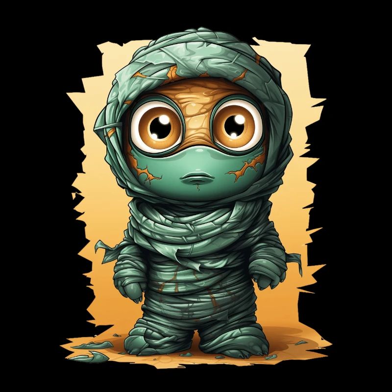 Halloween Spooky Cartoon Mummy