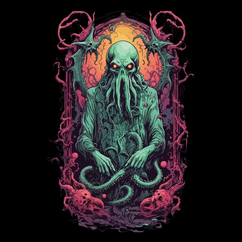 Spooky Tentacle Monster Halloween Design