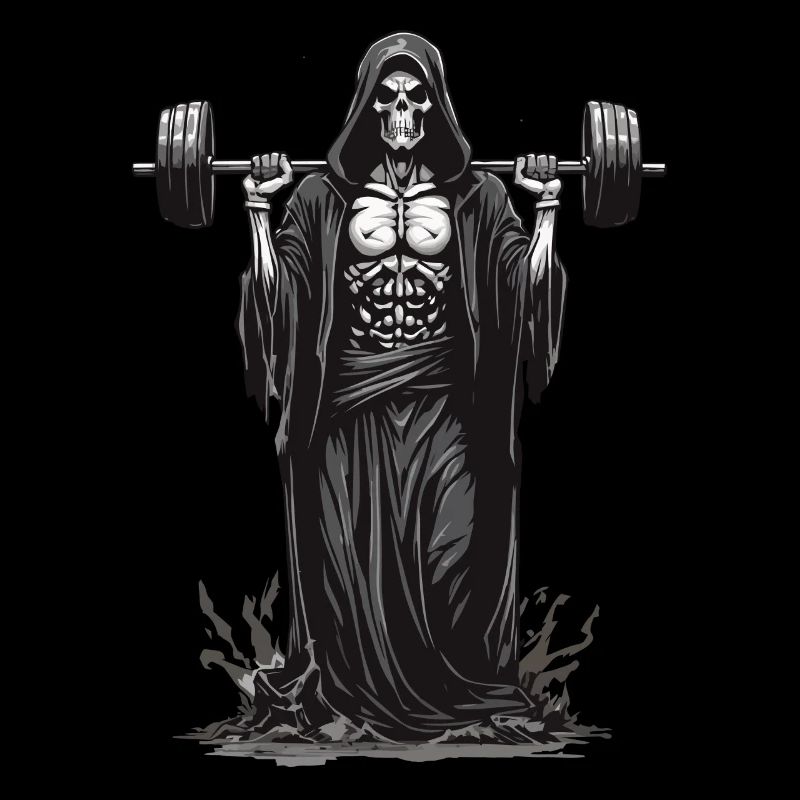 Grim Reaper Bodybuilder Deadlift Fun