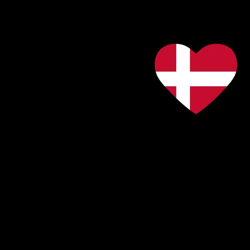 Cœur drapeau Danemark