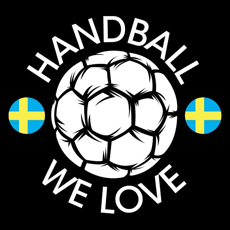nous aimons le handball suède Équipe Handballeur EM icône