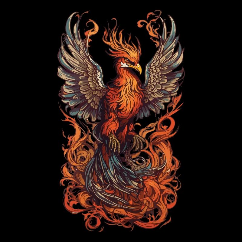 Iconic Mythical Creature Phoenix Bird Streetwear