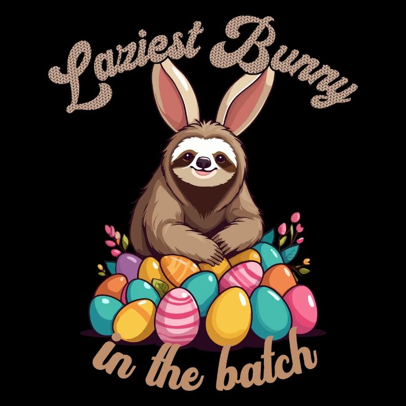 Lustiger Spruch Süßes Osterfaultier Faultier