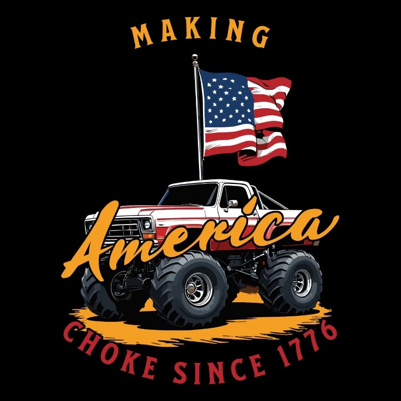 Suffocating America Since 1776: American Flag