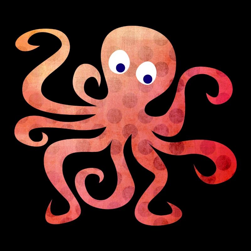 Octopus Dots Squid Tentacule Bande dessinée