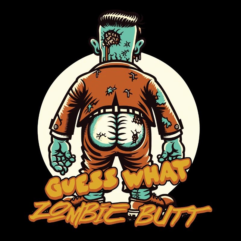 Zombie Butt Funny Saying Halloween Costume