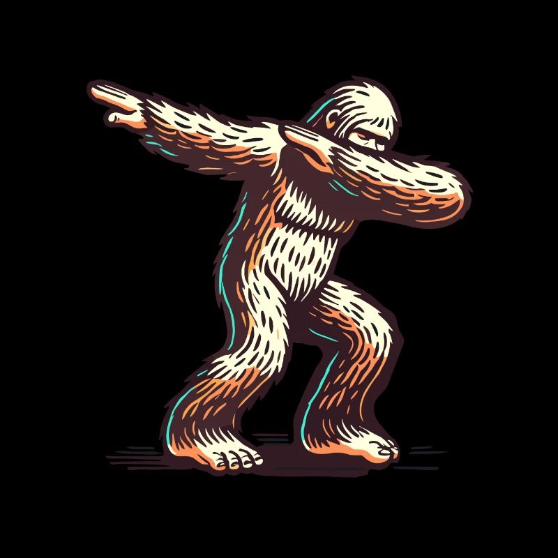 Dabbender Bigfoot Lustiges Dabbing Design