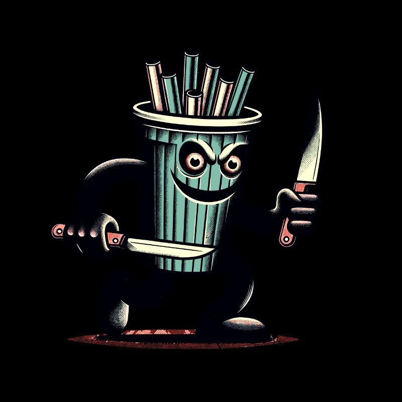 Scary Psycho Drinking Cup Drinks