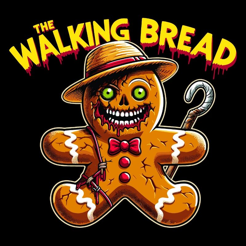 Halloween The Walking Bread Zombie Horror Funny