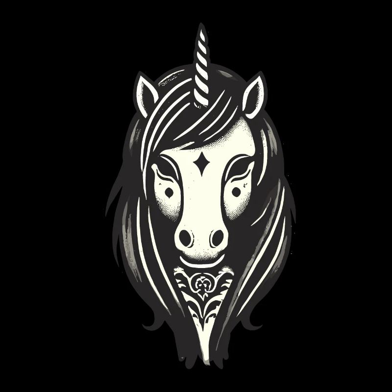 Creepy Gothic Einhorn Kostümidee Gruselsaison