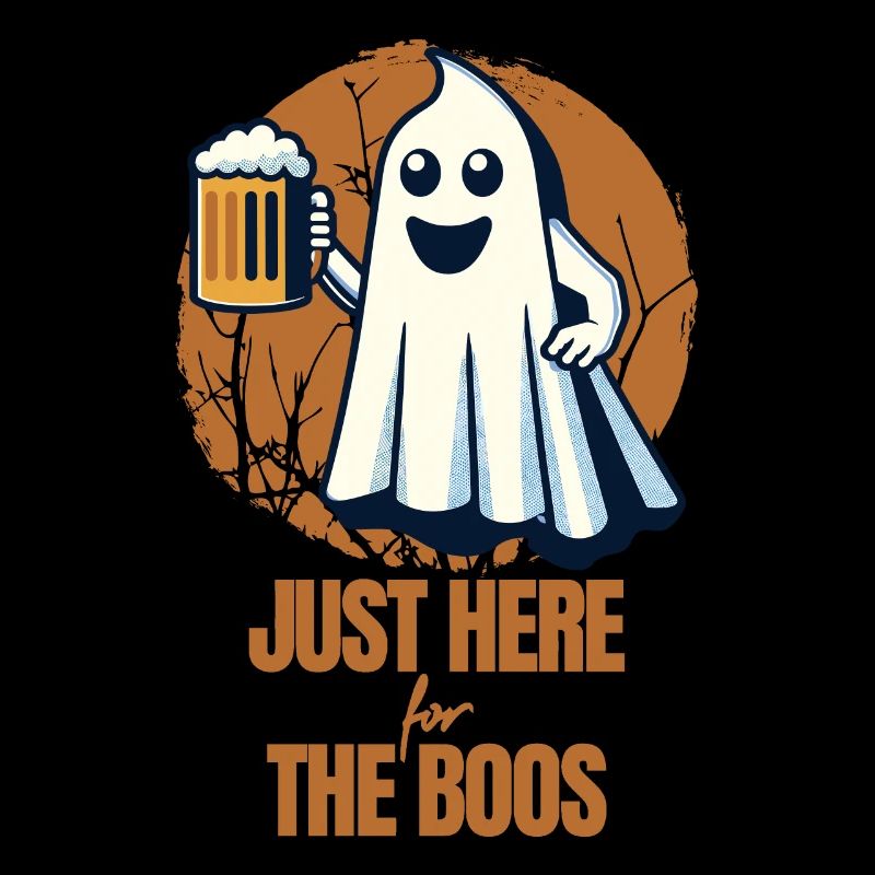 Funny Halloween Drinking Party Alcohol Ghost