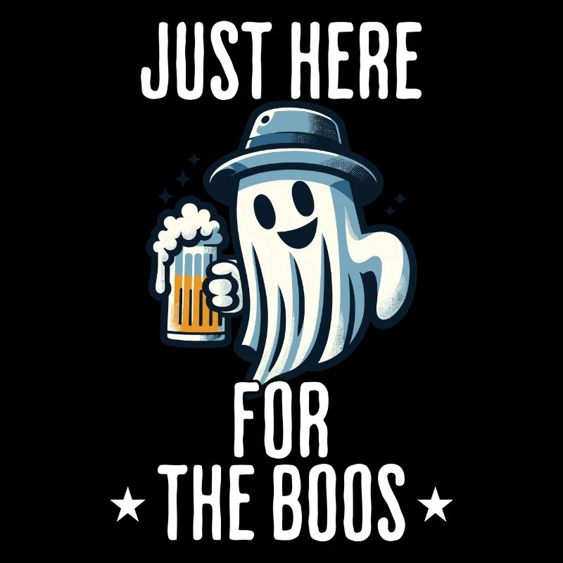 Funny Halloween Drinking Party Alcohol Ghost