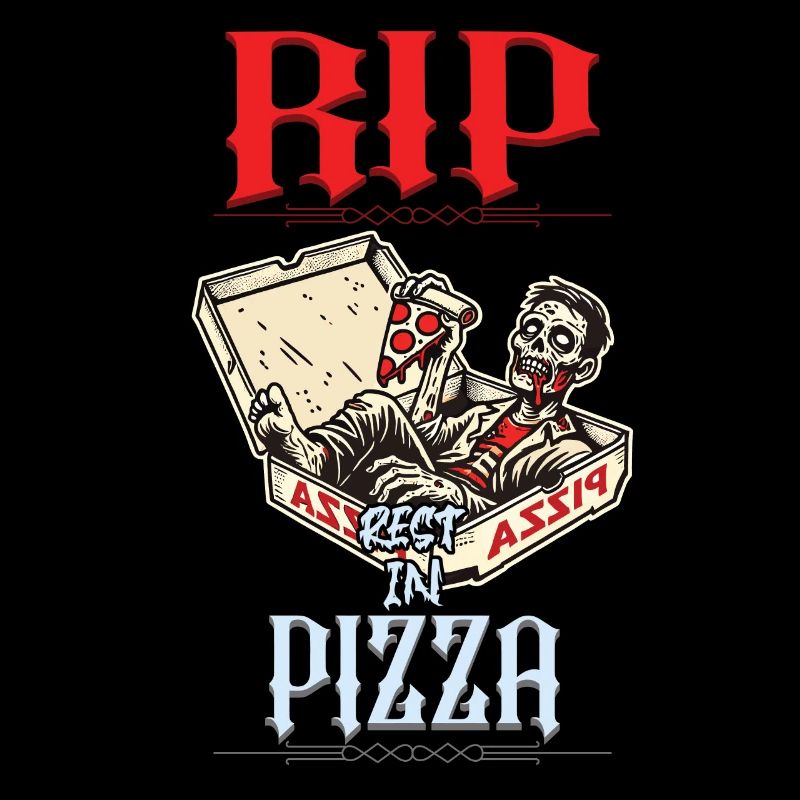 Effrayant Drôle Pizza Lover Zombie