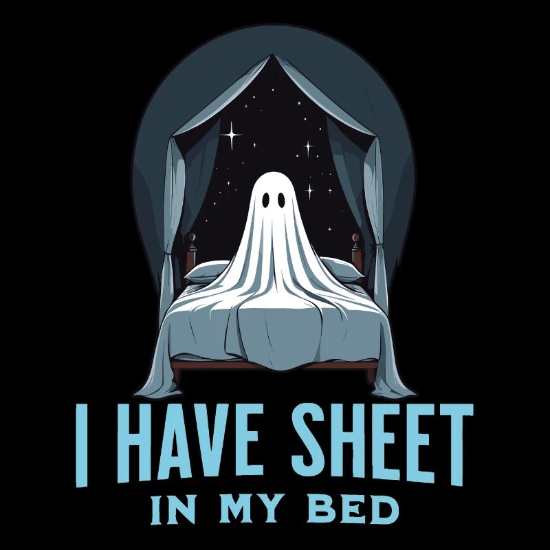 Drôle de dicton d’Halloween : il y a du drap dans mon lit